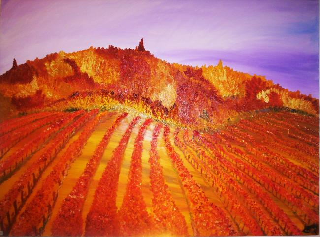 Les vignes rouges 80CM/60CM REYNAUD